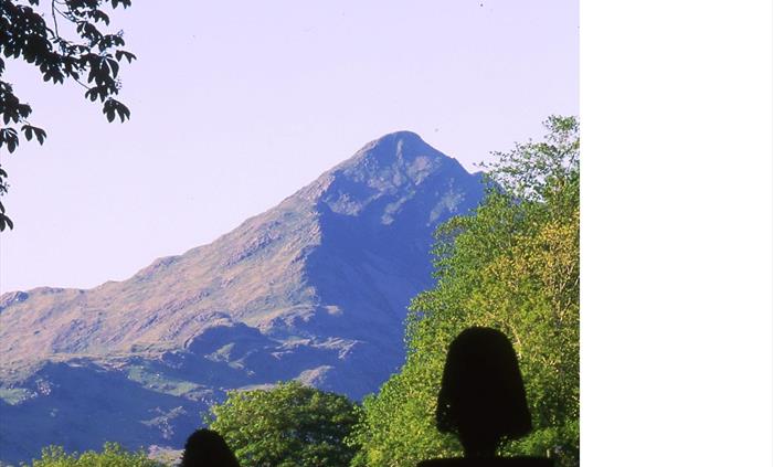 Cnicht from Plas Brondanw Gardens